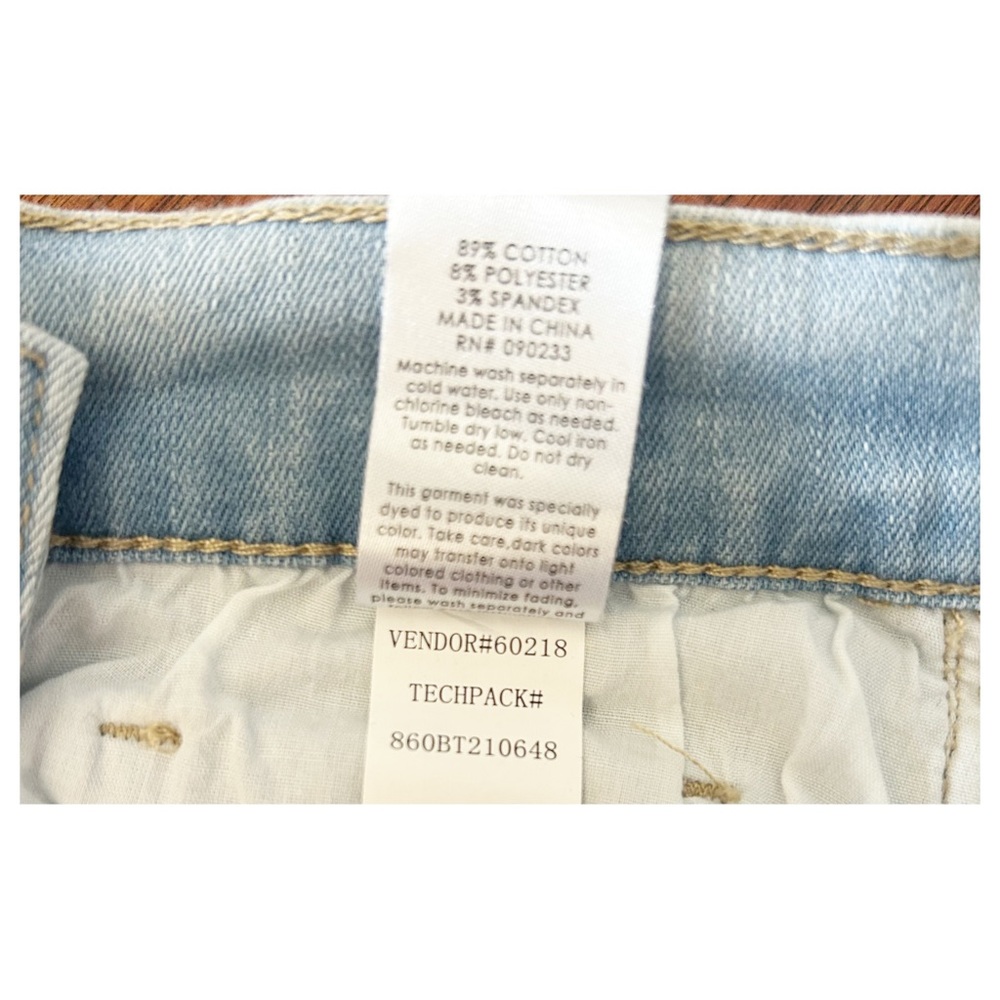NWT PACSUN (27) High Rise Jeggings Distressed Light Wash - Picture 10 of 11